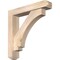 Ekena Millwork Imperial Craftsman Smooth Bracket w/ Offset Brace, Douglas Fir, 5 1/2"W x 28"D x 28"H BKT0604X28X28IMP04SDF - alternate 1